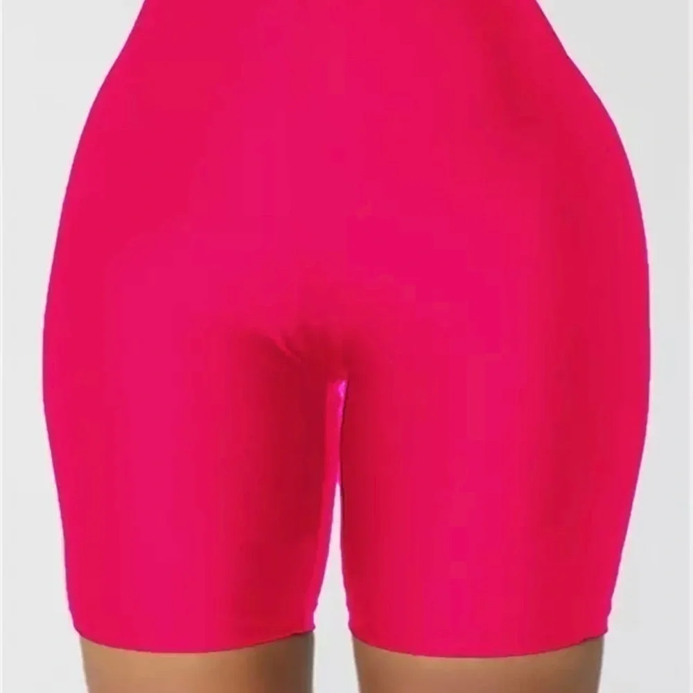 Hot Pink Biker Shorts!! Cute!